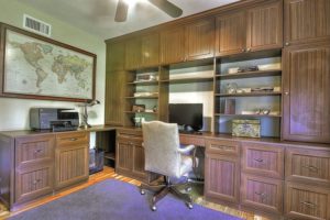 Symmetry closets, custom desk, custom home office, custom built ins, work area, custom design