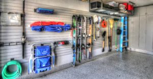 Garage Sports, Beach, Cabinets, Overhead Storage, epoxy floor