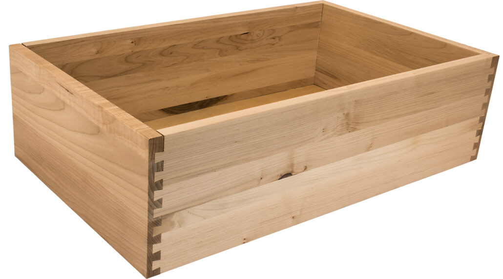 SC dovetail wood drawer box