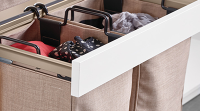 hafele pull out double laundry organizer